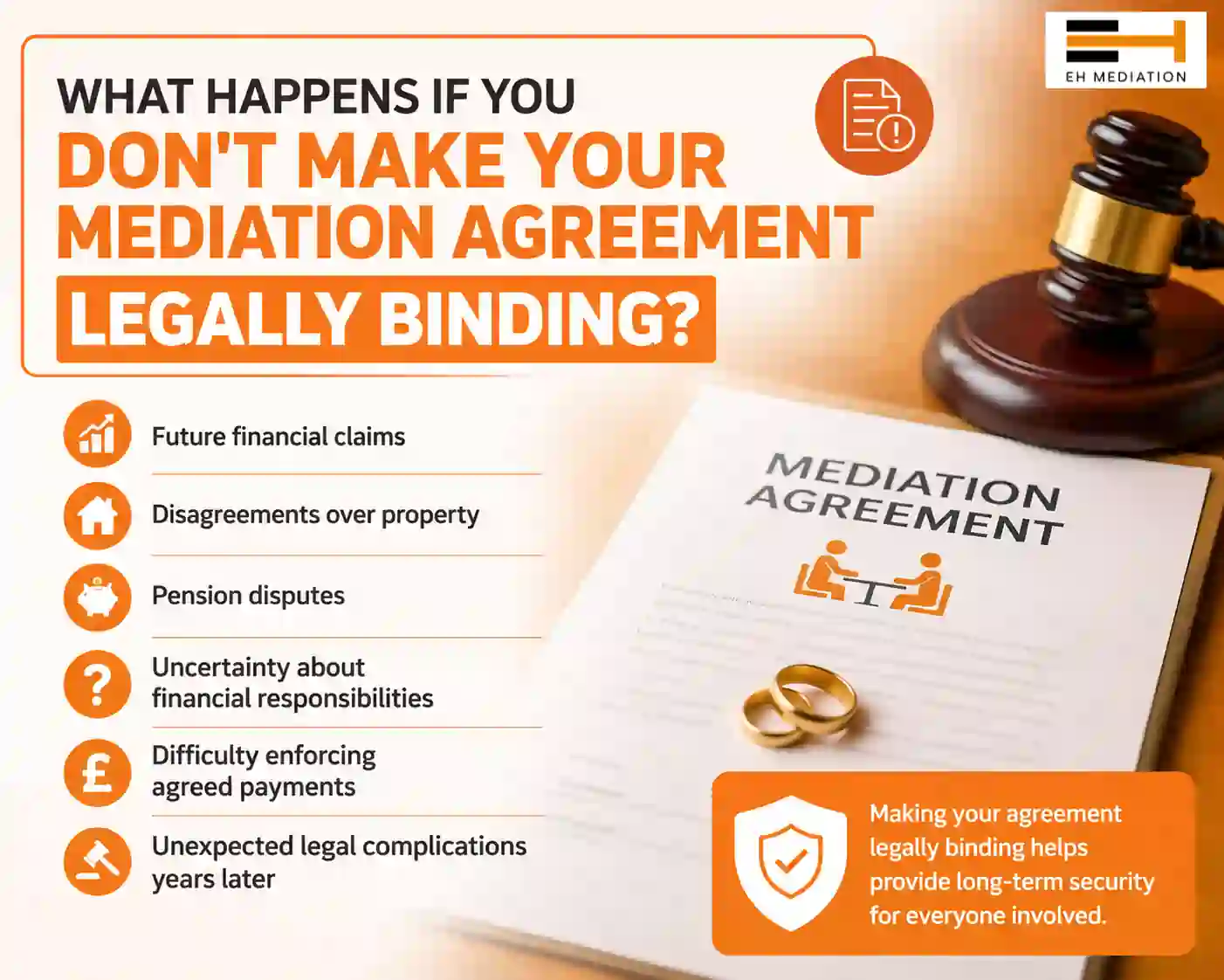 What Happens If You Don't Make Your Mediation Agreement Legally Binding Cinderford?